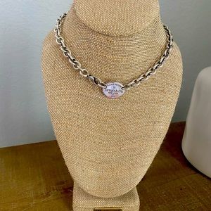 Tiffany & Co. Return to Tiffany Oval Tag Choker